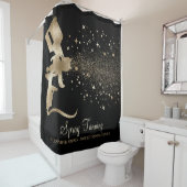 Gold Spray Bronze Spray Tan Douchegordijn (In situ)