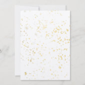 Gold Sprinkle roze Butterfly Greenery Baby shower Kaart (Achterkant)