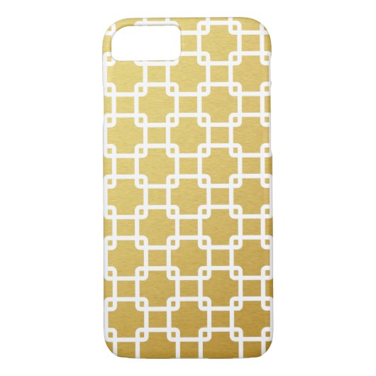 Gold Square Link Barely Er iPhone 7 Hoesje (Achterkant)