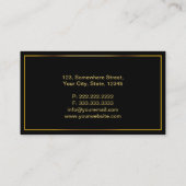 Gold Stamp Funeral Dark Visitekaartje (Achterkant)