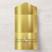 Gold star all in one uitnodiging (Binnen)