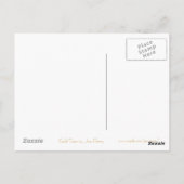 Gold Star briefkaart zwart (Achterkant)