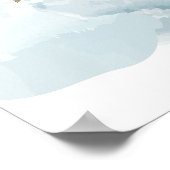 Gold Star & Cloud Twinkle Baby shower Affiche de b (Coin)