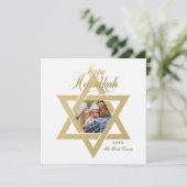 Gold Star de la carte David Hanoukka (Debout devant)