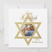 Gold Star de la carte David Hanoukka (Devant)
