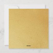 Gold Star de la carte David Hanoukka (Dos)