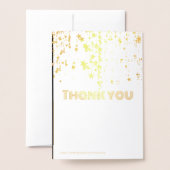 Gold star folie bedankjes folie kaarten (Met envelop)