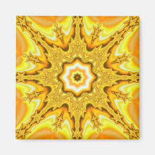 Gold Star Fractal Magnet Magneet