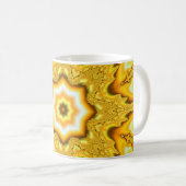 Gold Star Fractal Mok (Voorkant rechts)