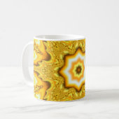 Gold Star Fractal Mok (Voorkant links)