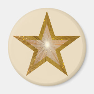 Gold Star fridge magnet Magneet
