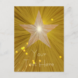 Gold Star 'Jouw tekst'-briefkaart Briefkaart