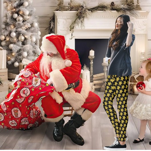 Gold Star-Leggings Leggings