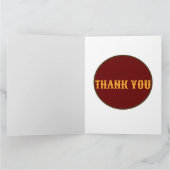 Gold star merci cartes pliées (Intérieur)