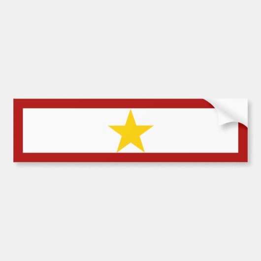 Gold Star Moeder Bumpersticker (Voorkant)