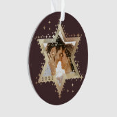 Gold Star of David Mr & Mme First Hanukkah Photo (devant)