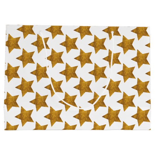 Gold Star-patroon Groot Cadeauzakje (Achterkant)