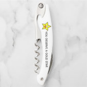 Gold Star Revolution | U verdient een gouden ster Kurkentrekker (Voorkant)