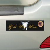 Gold Star Sister Bumpersticker (Op auto)