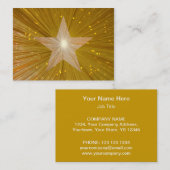 Gold Star-sjabloon Visitekaartje (Voorkant / Achterkant)