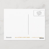 Gold Star 'STAR' carte postale blanche (Dos)