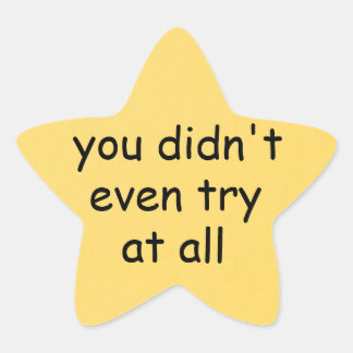 Gold Star Ster Sticker