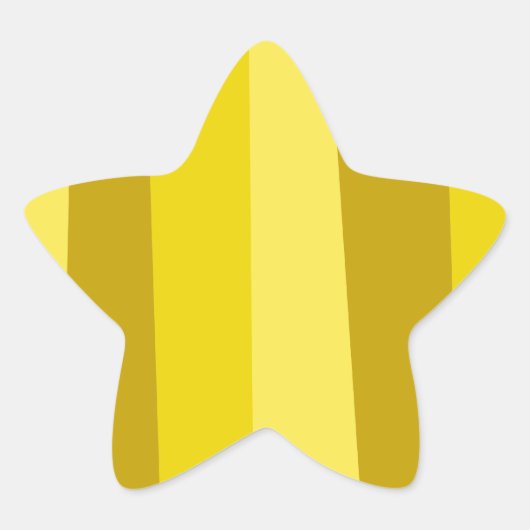 Gold Star Ster Sticker (Voorkant)