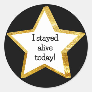 Gold Star-sticker toevoegen—live met status Ronde Sticker
