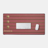 Gold Star sur le Rose rose de bureau Mat (Clavier et souris)