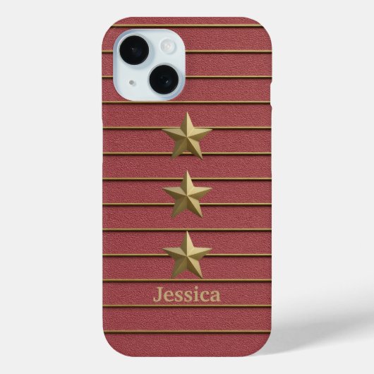 Gold Star sur Rose rose iPhone / coque ipad (Verso)