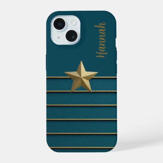 Gold Star sur Turquoise (Verso)