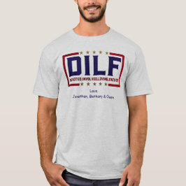 Gold Star Toegewijde Vaderdag T-shirt