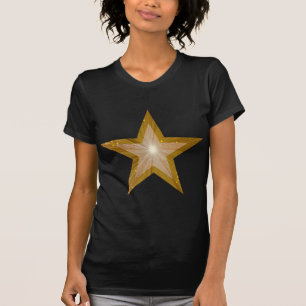 "Gold" Star 'two tone' dames - shirt zwart