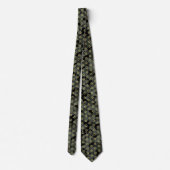 Gold Star van David II Dark Green Camouflage Stropdas (Achterkant)