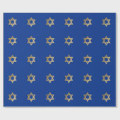Gold Star van David Jewish Feestdagen Gift Cadeaupapier (Vlak)