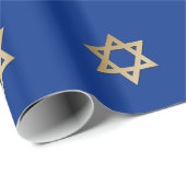 Gold Star van David Jewish Feestdagen Gift Cadeaupapier (Rol Hoek)