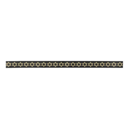 Gold Star van David op Black Lint (Voorkant)