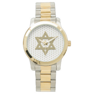 Gold Star van David Seamless Horloge