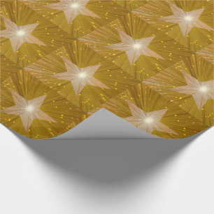 Gold Star-verpakkingspapier Cadeaupapier
