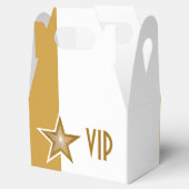 Gold Star VIP goud wit verticaal Bedankdoosjes (Geopend)