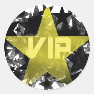 Gold Star VIP Ronde Sticker