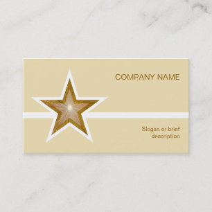 Gold Star White line visitekaartje crème