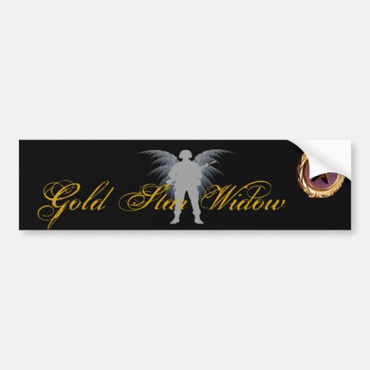 Gold Star Widow Bumpersticker (Voorkant)