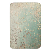 Gold Stardust op Zee Green  Badmat (Voorkant Verticaal)