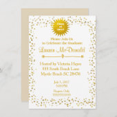 Gold Stars 2018 Afstuderen Uitnodiging (Voorkant / Achterkant)