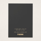 Gold Stars Astrologie Ajouter Logo Eroing Carte d' (Dos)