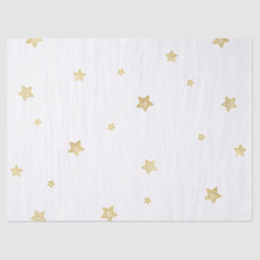 Gold Stars Baby shower Tissuepapier (Voorkant)