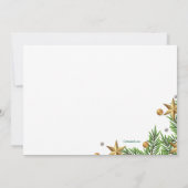 Gold Stars Best Gift Ever Birth Announcement  Aankondiging (Achterkant)