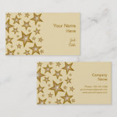 Gold Stars carte de visite (Devant / Derrière)