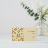Gold Stars carte de visite (Debout devant)